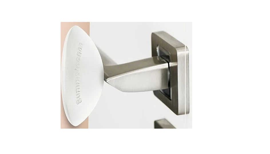 10 BUMMS Türpuffer, Ø 60mm Höhe: 15mm, weiss, Kunststoff, Kleben + Anschrauben - Bild 3 von 4