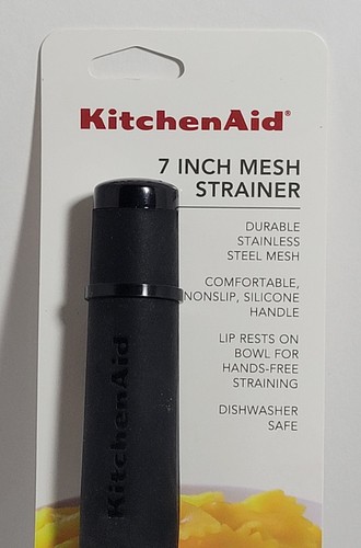 Kitchen Aid 7 Zoll Netzsieb mit rutschfestem Silikongriff Neu in Verpackung - Bild 3 von 7