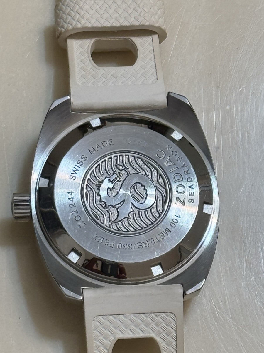 ZODIAC 1882 Z02244 02582 White And Blue Dial | eBay