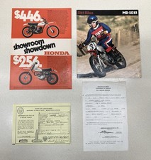 Honda MR50 Advertisements / Specifications Sheet / Brochure 