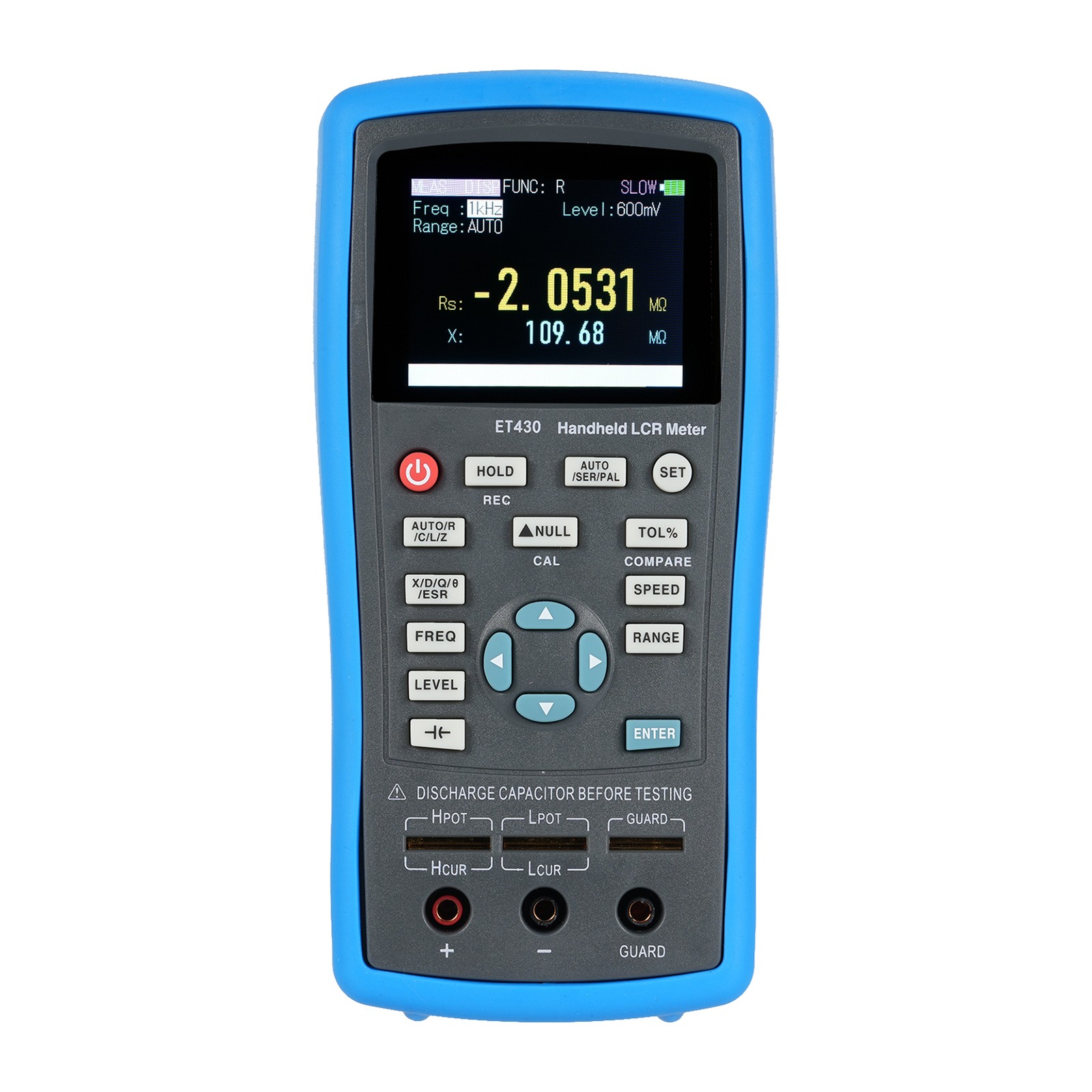 2.5-inch LCD Digital Handheld 100kHz Meter Multimeter Tester For