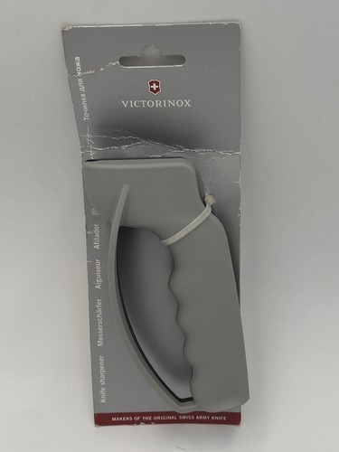 NEW VICTORINOX PULL THRU SHARPENER SWISS MADE 7.8715 Gray/Black 5.5”x2.75” NWT - Picture 1 of 12
