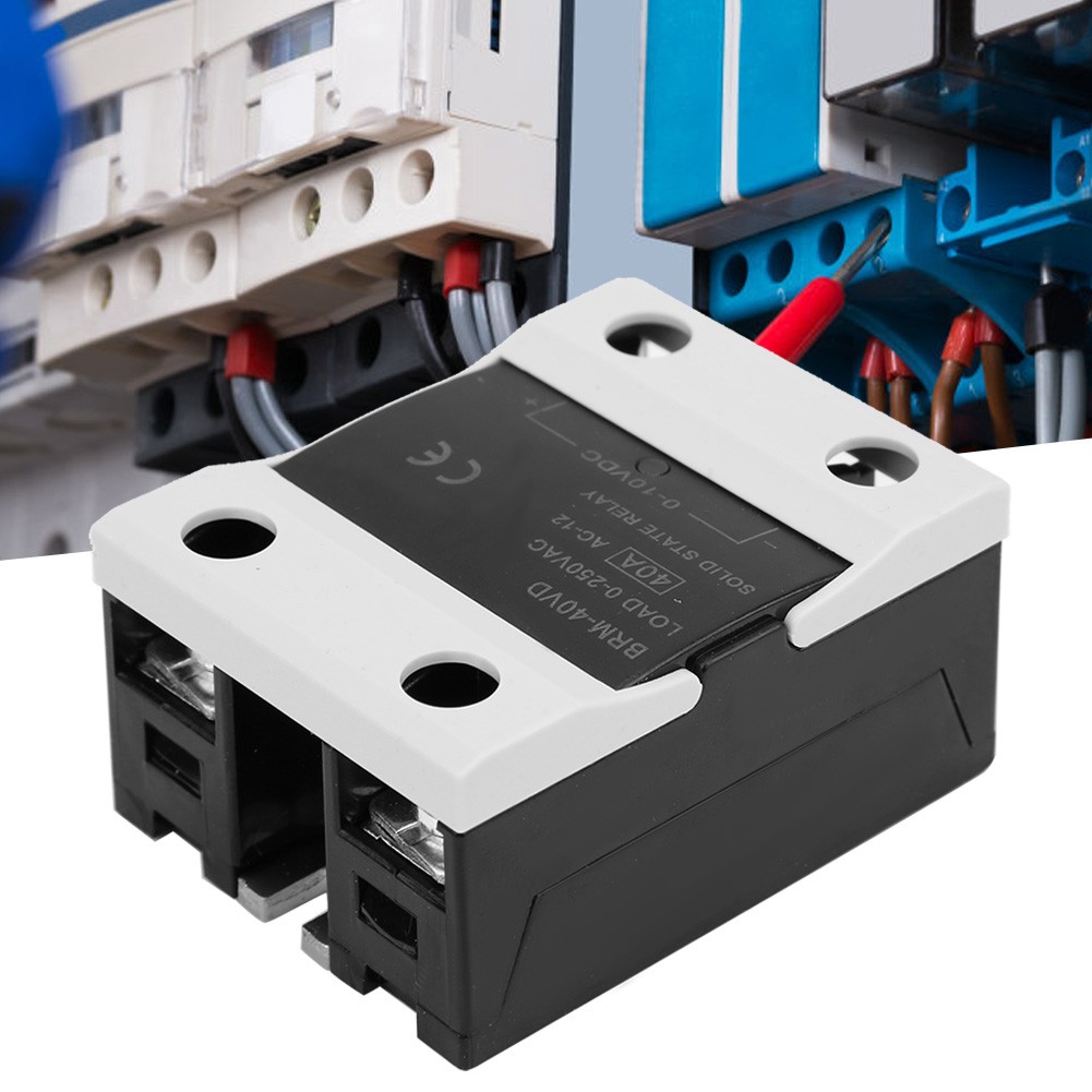 BERM BRM-40VD Solid State Relay 40A DC 0~10V - AC 0~250V Flame Retardant Relay