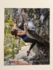 SANNI MCCANDLESS HONNOLD SIGNED 8x10 PHOTO AUTOGRAPHED ROCK CLIMBER RARE COA