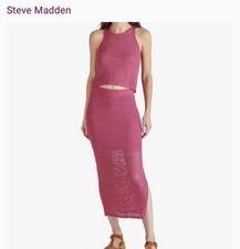 Steve Madden Crochet Skirt and Top Set NWT Liliana Size Large