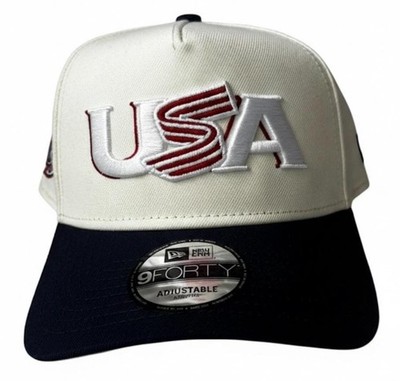 MLB New Era WBC 2026 USA Team Official Cap Cream Navy Adjustable