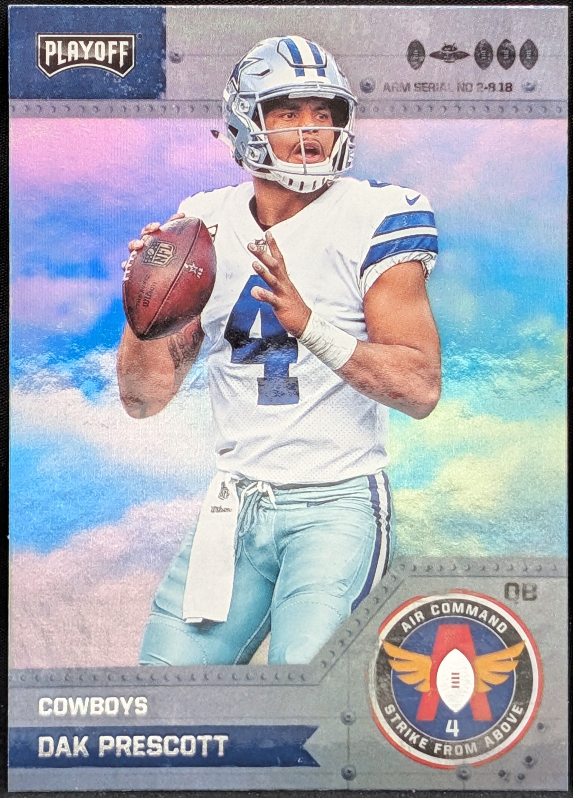 2018 Panini Playoff Air Command Strike from Above #4 Dak Prescott Dallas Cowboys