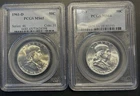 2 Coins PCGS MS64 1961-D & 1959 Both Look Blast White & The 59 looks Proof-like