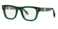 Roberto Cavalli VRC052 Eyeglasses Transparent Green Authentic New 53mm