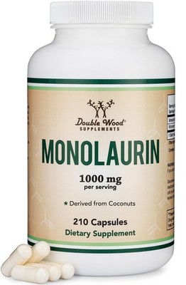 Monolaurin Immune Support Supplement 1,000mg per 210 Count (Pack of 1), Multi 