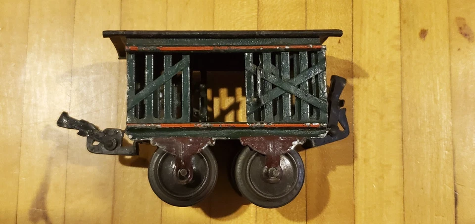 Coche de ganado Marklin Preguerra calibre O pintado a mano temprano con ¡Envío gratuito! Foto 2 de 4
