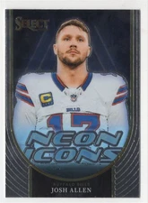 2023 Panini Select Neon Icons Josh Allen Buffalo Bills #NI-JAL