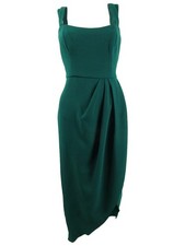 Xscape Women's Double-Strap Gown (6, Emerald)