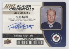 2018 Upper Deck MVP NHL Player Credentials Access Level 1 Patrik Laine Auto z3c