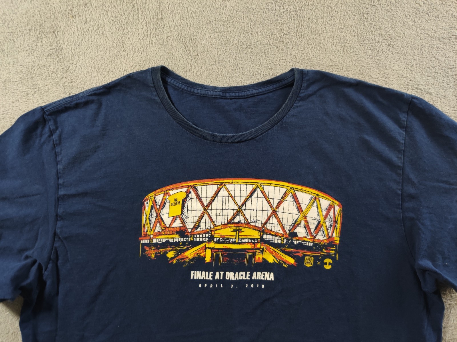 Golden State Warriors Shirt Adult Mens XL/2XL Dark Blue Finale at Oracle Arena