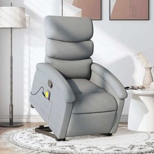 Stand Up Massage Recliner Chair Light grey