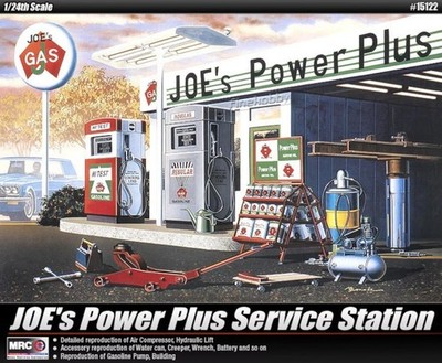 Academy 1/24 Backen Power Plus Service Station Am15122 Plastikmodell