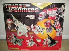 RARE 1986 ORIGINAL VINTAGE TRANSFORMERS G1 AERIALBOTS SUPERION GIFTSET BOX MIB