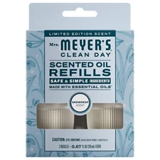 Mrs. Meyer's Clean Day Plug-In Diffuser Refills Snow Drop Scented Oil 2pk (70字符)