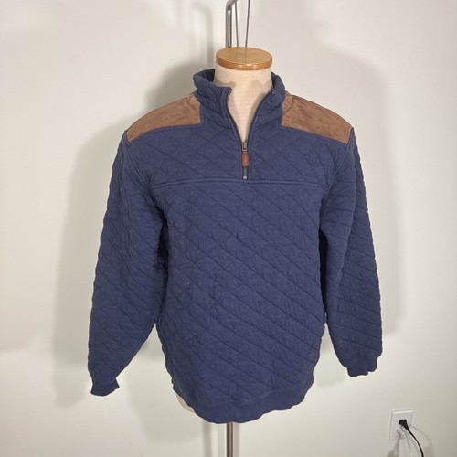 Vineyard Vines Quilted Leather Pullover Men’s Shep Shirt Sweater Size L Large - Picture 5 of 11