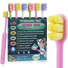6 Count Ultra-Soft Toothbrush for Sensitive Gums   10,000 Extra-Gentle Bristl...