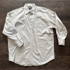 Canali Men  s 17 / 43 Beige Dress Shirt Cotton Button Down Tailored Made in Italy