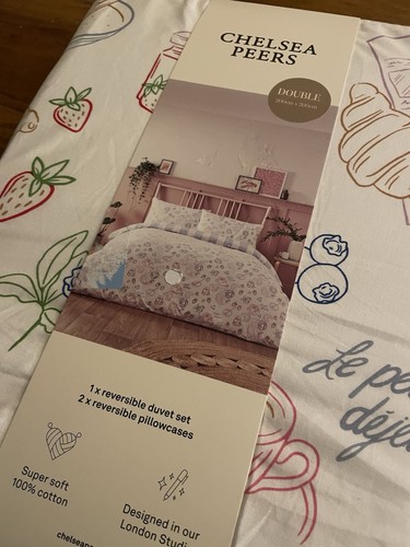 Chelsea Peers Strawberry Croissant Breakfast DOUBLE Duvet Set 🍓🥐Valentine - Bild 3 von 5