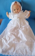 Vintage Alexis 3-Pc Dress Set Baby Baptism Christening Gown USA Size 3 Months
