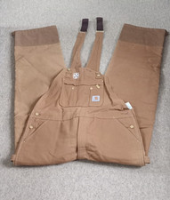 Carhartt Firm Duck Insulated Bib Overalls NWOT 