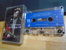 RARE OOP Eric Clapton CASSETTE TAPE Unplugged 1992 Tears in Heaven LAYLA Cream 