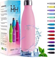 Trinkflasche Edelstahl Kinder, 500ML Bpa-Frei, Thermosflasche, Wasserflasche