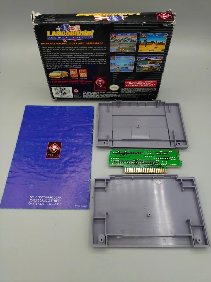 Lamborghini: American Challenge (Super Nintendo Entertainment System, 1993) - Image 2 of 2