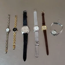 Vintage Watch Lot Of 6: Seiko, Pulsar, Citizen, Skagen, Anne Klein II, Waltham