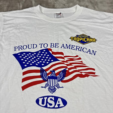 Anvil VTG Las Vegas Tropicana USA Made Medium Men Proud To Be An American TShirt