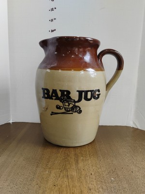Pearsons of Chesterfield Bar Jug 2 Tone Stoneware Made in England