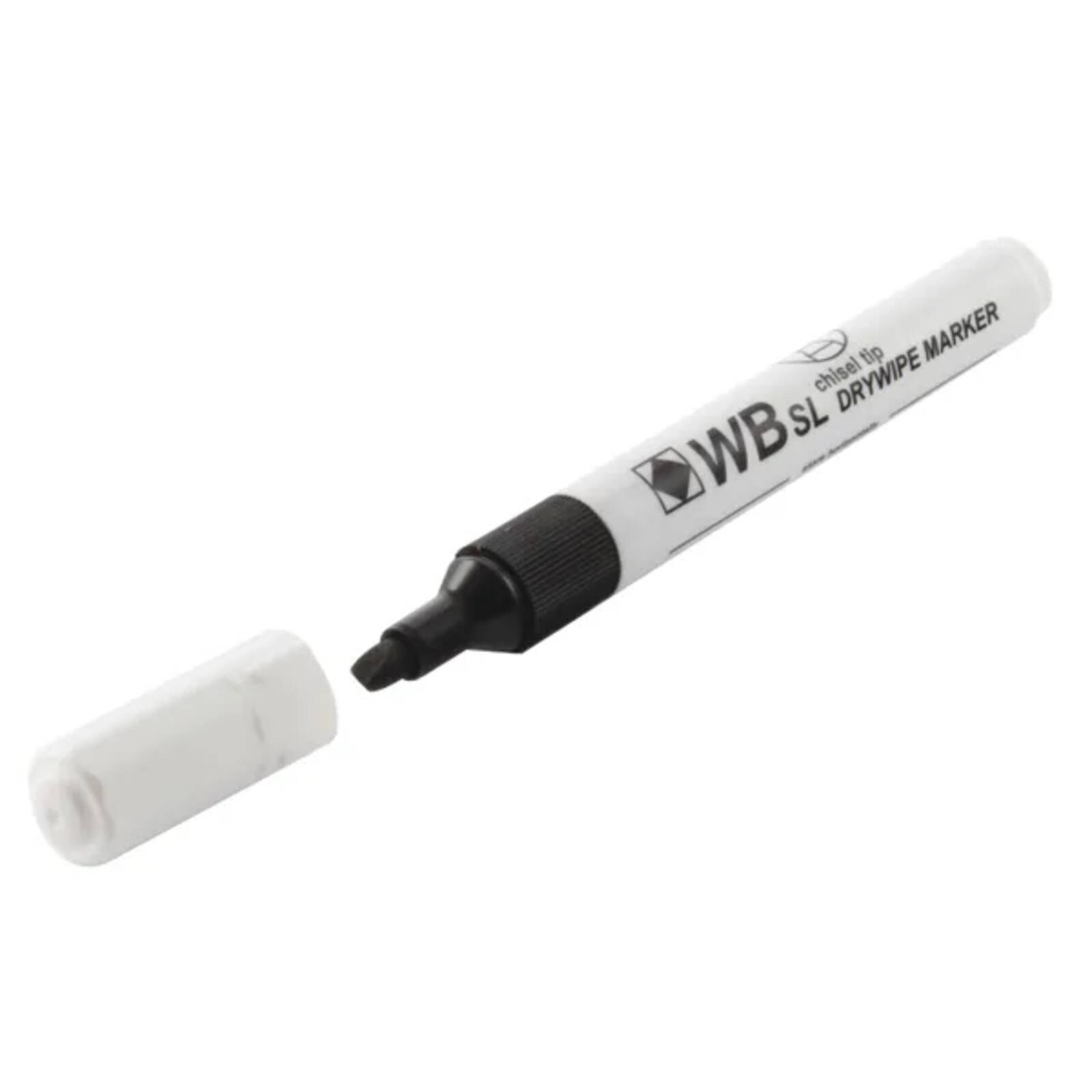 Black Whiteboard Markers Chisel Tip (10 Pack) - Image 3