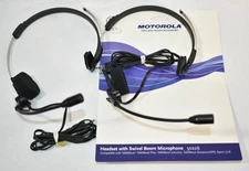 Motorola 50226 Headset Set of 2 – Swivel Boom Mic | Two-Way Radio Accessory