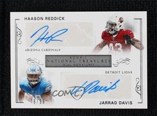 2017 Panini National Treasures 78/99 Haason Reddick Jarrad Davis Auto 2it