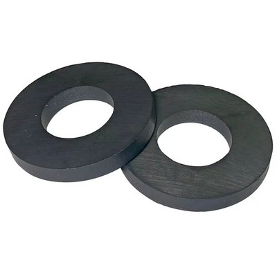 2 Pack Ceramic Ring Magnets Ferrite Strong Magnetic Material Free& Fast Shipping