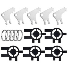 10pcs Paper Towel Dispenser Key, 5pcs 3-in-1 Toilet Paper Holder Keys for Cin...