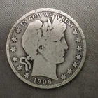 1906 **S** BARBER SILVER HALF DOLLAR ***NICE COIN!***  FREE SHIPPING! C1931