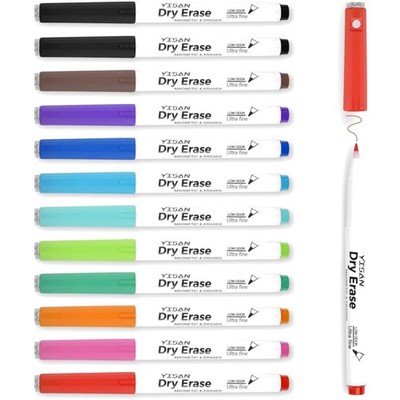 Whiteboard Marker Erwachsene 12 Farben ultrafeine 0,7mm wasserbasierte 