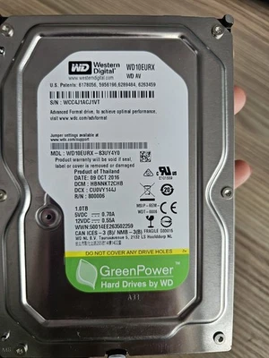 Western Digital 1TB Internal Desktop PC Hard Drive HDD5400RPM 3.5" WD10EURX