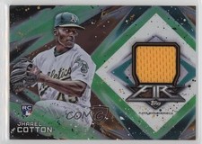 2017 Topps Fire Relics Green 68/75 Jharel Cotton #FR-JC hg6