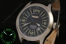 Orologio da polso meccanico russo stile MILITARE automatico modalità 24H Raketa AVIATOR