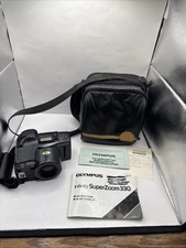 Olympus Infinity Superzoom 300 35mm SLR Film Camera With Bag And Manuals Tested!