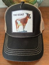 THE GOAT Hat Trucker Baseball Cap Mesh Panel Adjustable One Size Snap Back NEW