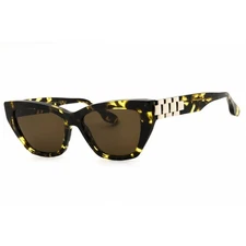 Victoria Beckham Women's Sunglasses Black Yellow Havana Cat Eye Frame VB668S 012