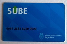 Carte SUBE Argentine pour tous les transports publics : trains, bus, métro Buenos Aires