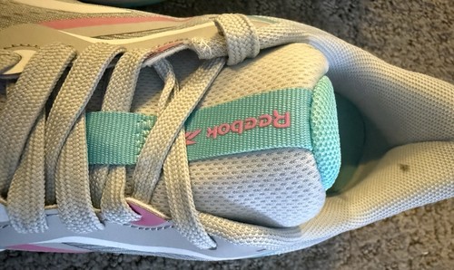 *NUEVO* Zapatos Atléticos Reebok Verse Para Mujer Talla 7.5 Gris Aqua Ortholite Plantilla - Imagen 6 de 10